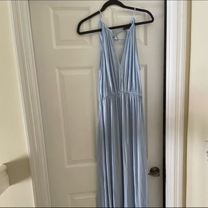 Baby blue maxi dress